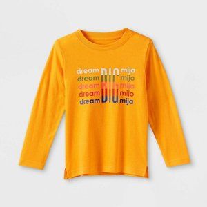 Latino Heritage Month Toddler Dream Big Long Sleeve T-Shirt Yellow Size 5T